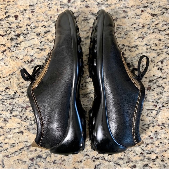 Tod's Leather & Suede Lace Up Bowling Sneakers in Black Size 38 - Picture 12 of 13